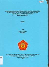 Image of Evaluasi rasionalitas penggunaan obat Gastritis pada pasien rawat jalan di UPTD Puskesmas Way Kandis Kecamatan Tanjung Senang Kota Bandar Lampung